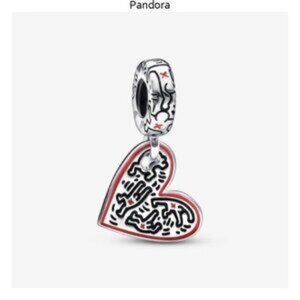 Pandora Keith Haring??? x Pandora Line Art People Heart Dangle Charm